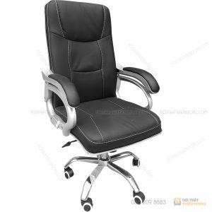Ghế giám đốc tay bạc với thiết kế vững chắc cùng chất liệu da cao cấp khẳng định phong cách văn phòng đẹp. Chiếc ghế với độ ngả vừa phải giúp bạn có thể nghỉ ngơi sau những giờ làm việc căng thẳng.