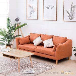 Bộ sofa văng gỗ tự nhiên bọc nỉ đẹp – SF72 là dòng sofa văng mang phong cách hiện đại với kiểu đệm rít múi là một trong những mẫu sofa văng hot nhất hiện nay. Với phong cách hiện đại, màu sắc trẻ trung