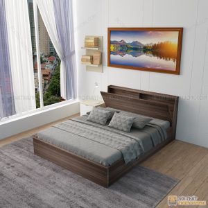 Với mẫu Giường ngủ ngăn kéo đầu giường được thiết kế với kiểu dáng cực kì tiện lợi và cuốn hút, sẽ là sản phẩm khiến bạn và gia đình mình hài lòng nhất, giường ngủ được lấy chất liệu gỗ công nghiệp MDF