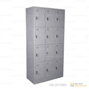 Tủ locker 12 ngăn TVP-L20 được làm từ thép phủ sơn tĩnh điện màu ghi sáng, bền đẹp và an toàn khi sử dụng. Tủ có 12 ngăn riêng biệt để đồ cá nhân hoặc để phân chia các vật dụng khác nhau.